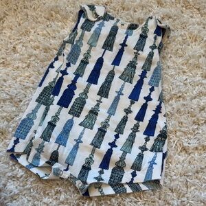 +KATE QUINN+ HTF Tassel Print Sleeveless Romper